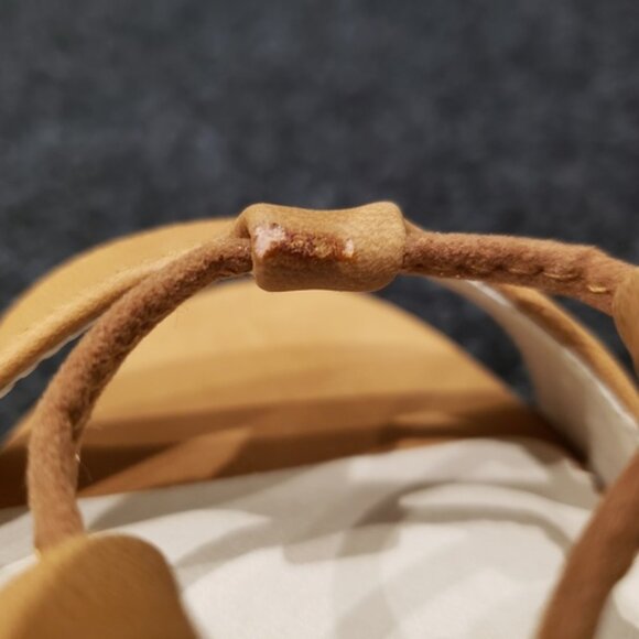 NWT Axes Femme Camel Brown Lace-Up Sandals - Picture 6 of 6